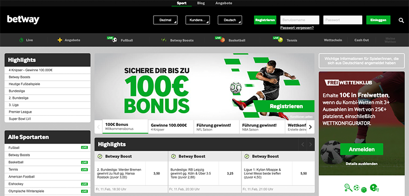 betway Startseite