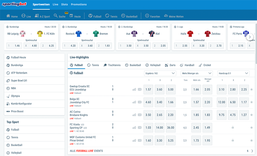 Sportingbet Startseite